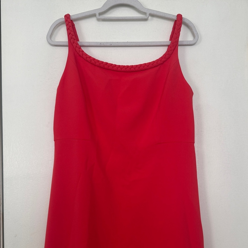 Sachin + Babi Coral Braided Strap Midi Cocktail Dress Size 12